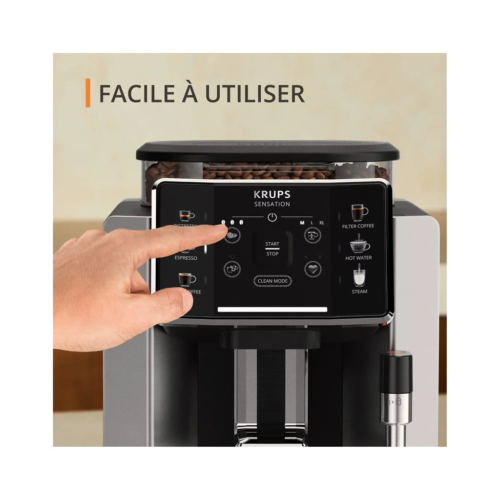 Expresso Broyeur Krups SENSATION SILVER