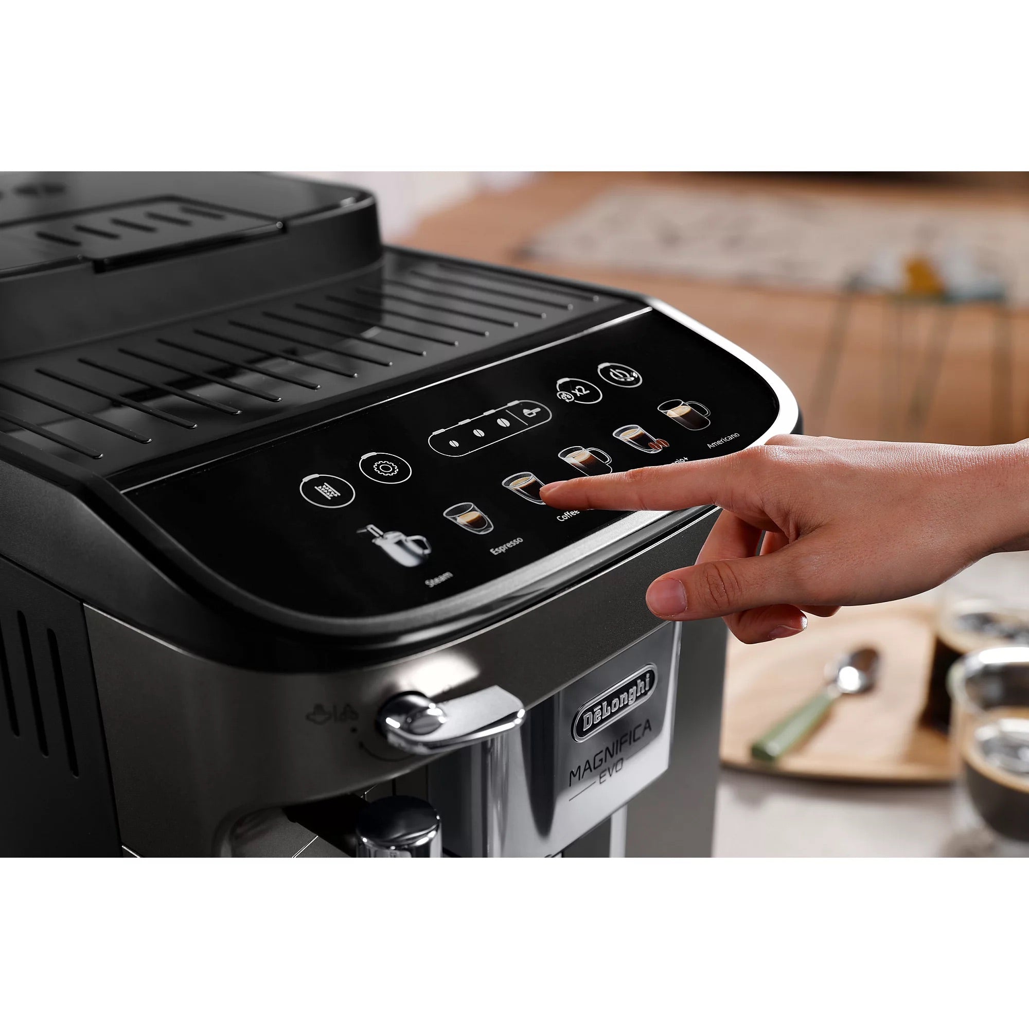 Expresso Broyeur DELONGHI Magnifica Evo titanium