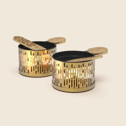 Coffret Raclette à la bougie scintillante